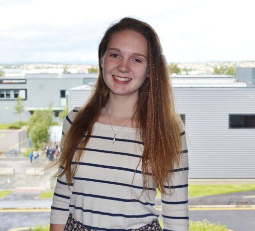 Edinburgh College student Sarah McArthur